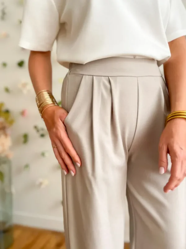 Vestes, Manteaux | Pantalons, Jeans*Justine Boutique Aaron veste + pantalon taupe