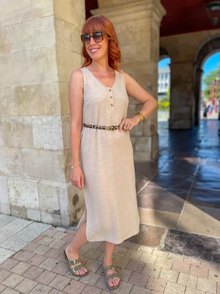 alabama_robe_longue_beige_1.webp Robes, Jupes*Justine Boutique Alabama robe longue beige