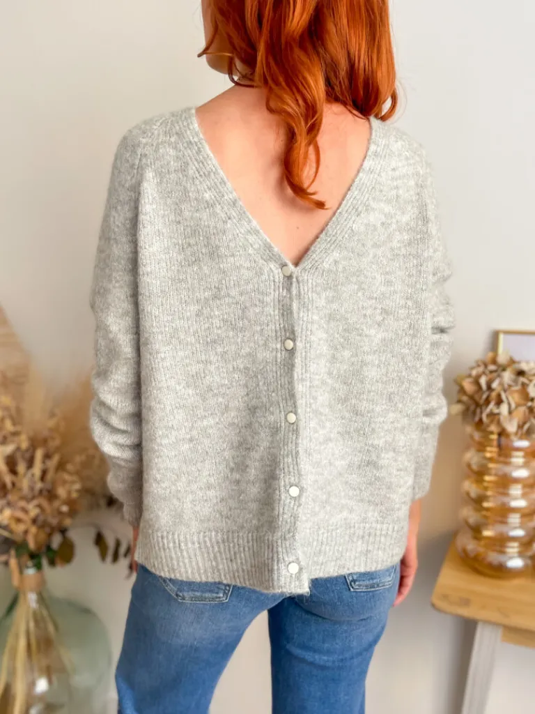 aldo_gilet_rversible_gris_2.webp Pulls, Gilets*Justine Boutique Aldo Gilet réversible gris