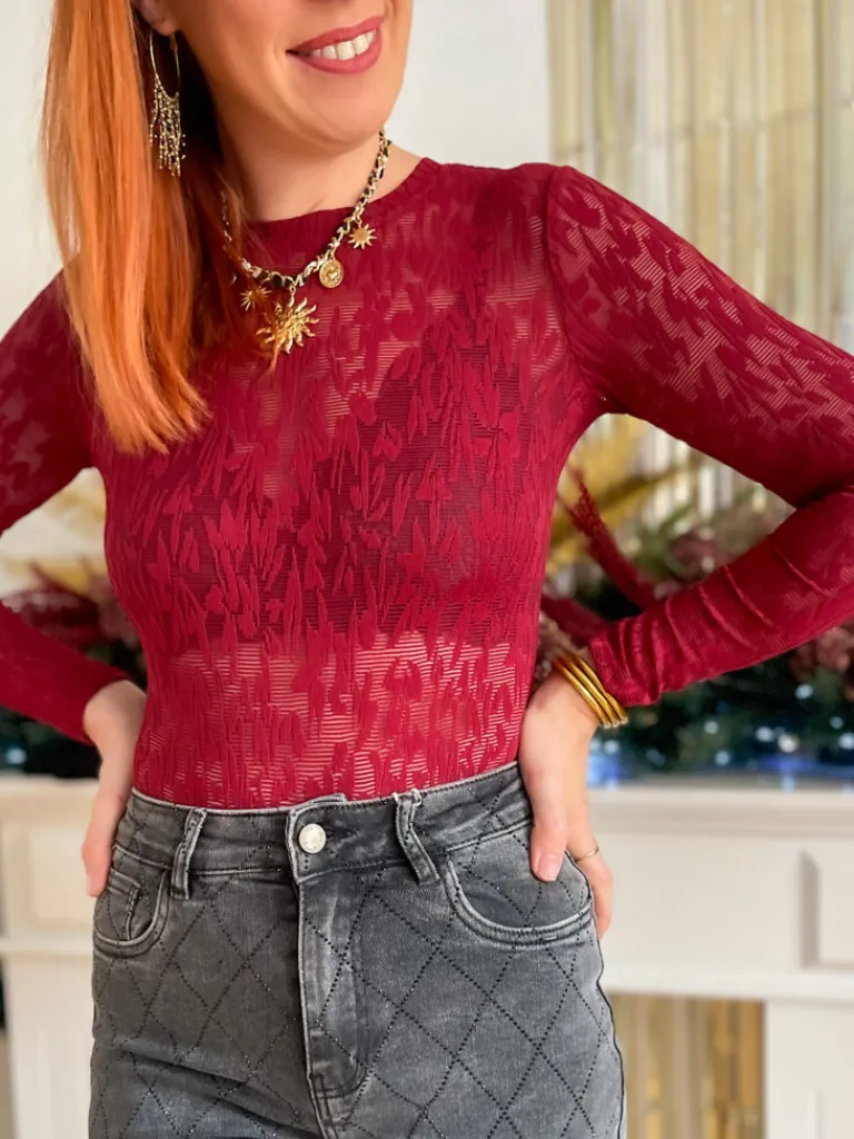 alfred_body_ajour_bordeau_3.webp Tops, Blouses*Justine Boutique Alfred body ajouré bordeaux
