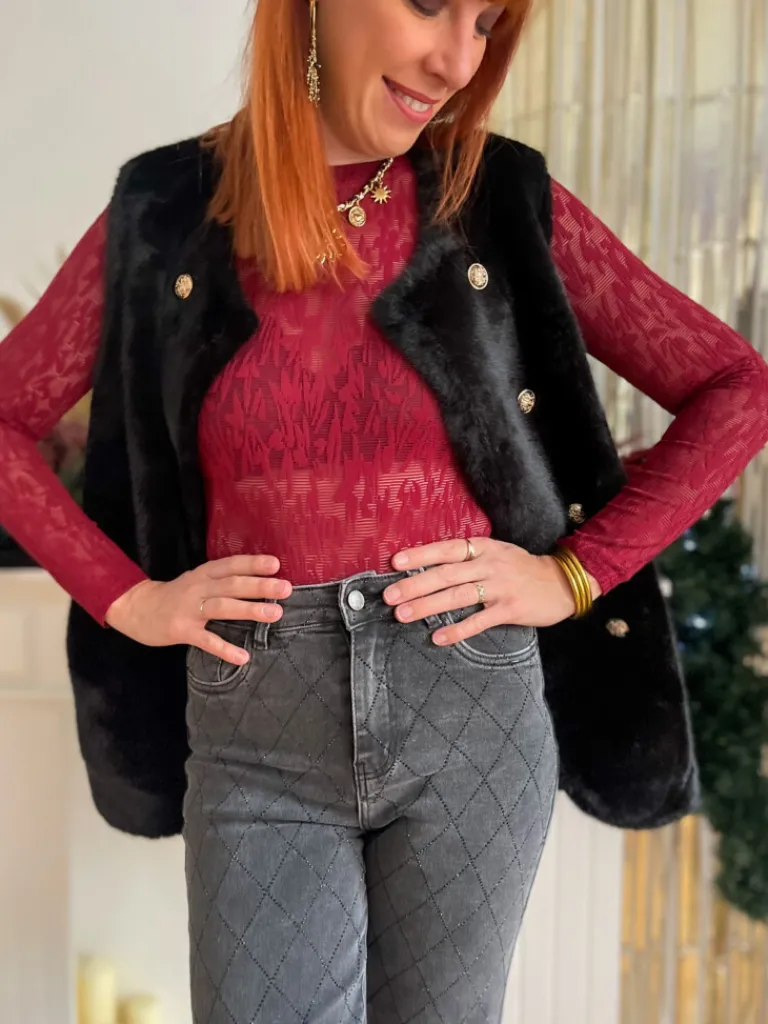 alfred_body_ajour_bordeau_4.webp Tops, Blouses*Justine Boutique Alfred body ajouré bordeaux