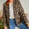 Pulls, Gilets | Vestes, Manteaux*Justine Boutique Amelia veste matelassée kaki