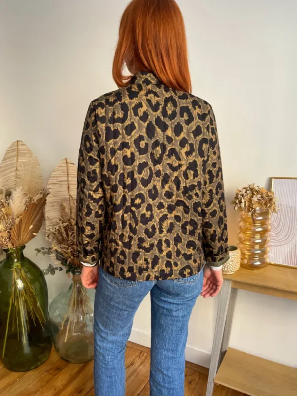 Pulls, Gilets | Vestes, Manteaux*Justine Boutique Amelia veste matelassée kaki