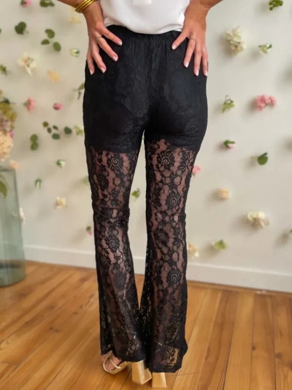 Pantalons, Jeans*Justine Boutique Ange pantalon fluide en dentelle