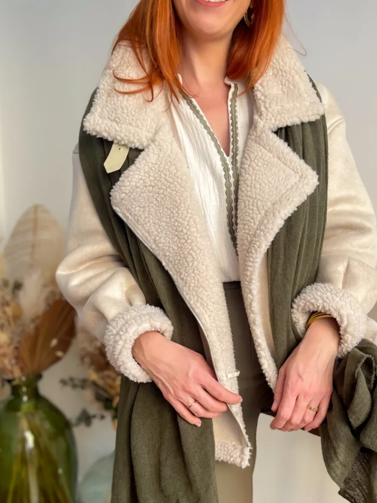 arnaud_blouson_effet_mout_4.webp Vestes, Manteaux*Justine Boutique Arnaud blouson effet mouton