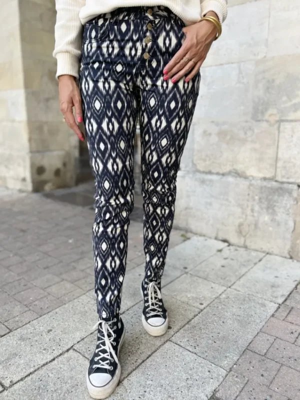 Pantalons, Jeans*Justine Boutique Arro pantalon imprimé