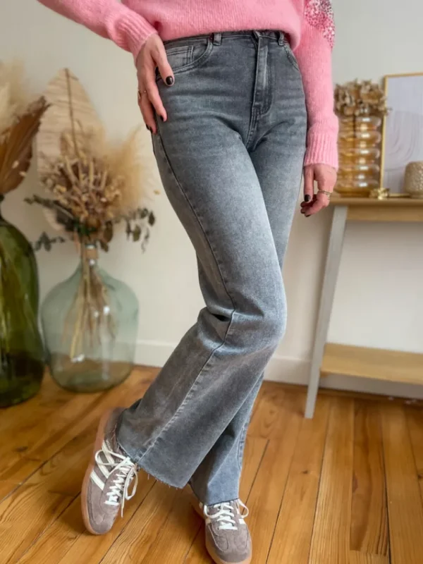 Pantalons, Jeans*Justine Boutique Artus pantalon flare gris