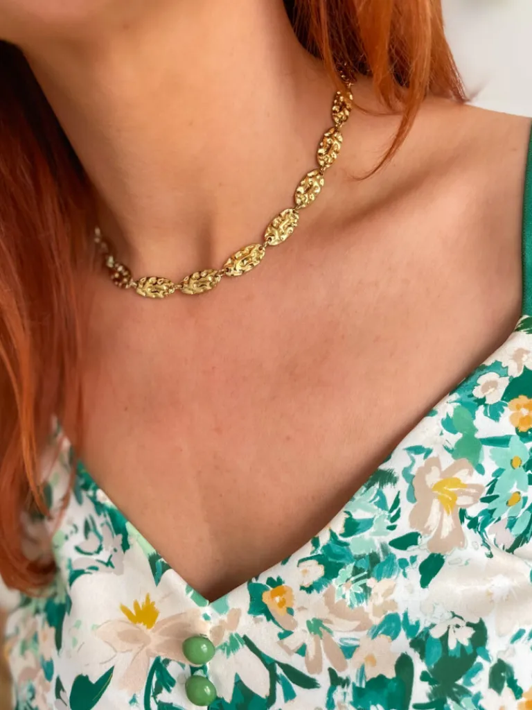 auguste_top_fleuri_vert_2.webp Tops, Blouses*Justine Boutique Auguste top fleuri vert