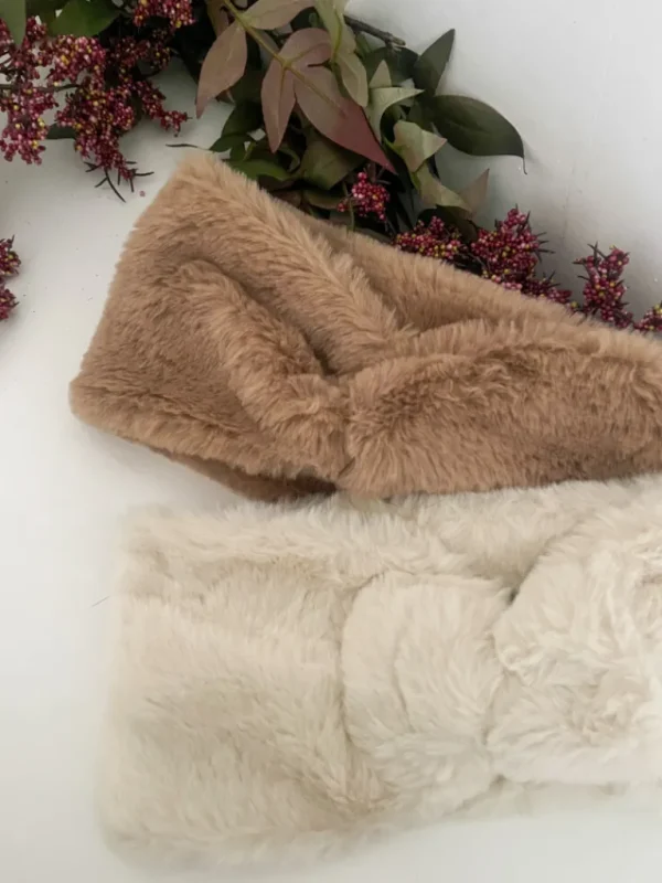 Echarpes, Bandeaux, Mitaines Et Casquettes*Justine Boutique Bandeau pilou écru