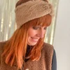 Echarpes, Bandeaux, Mitaines Et Casquettes*Justine Boutique Bandeau pilou taupe