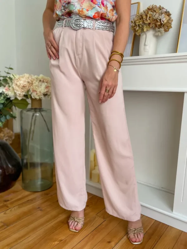 Pantalons, Jeans*Justine Boutique Bastien pantalon tailleur rose