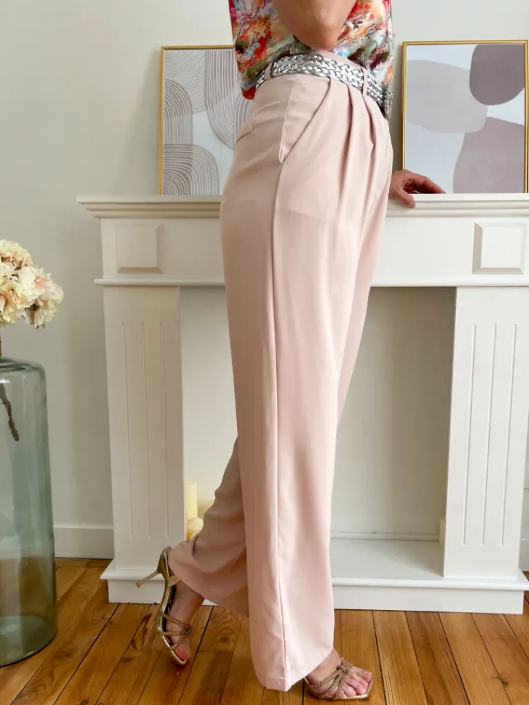 bastien_pantalon_tailleur_3.webp Pantalons, Jeans*Justine Boutique Bastien pantalon tailleur rose