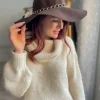 Echarpes, Bandeaux, Mitaines Et Casquettes*Justine Boutique Ben chapeau chaine chocolat