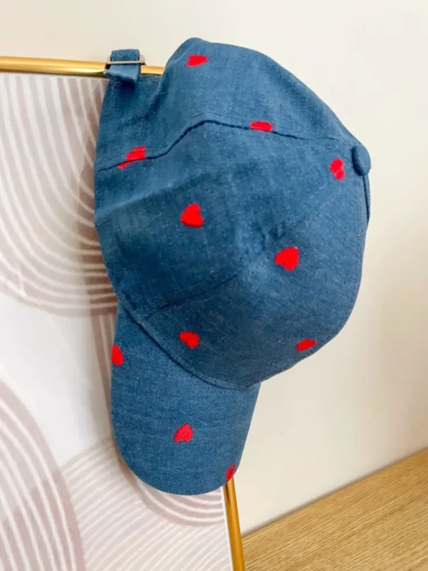 Echarpes, Bandeaux, Mitaines Et Casquettes*Justine Boutique Casquette cœurs