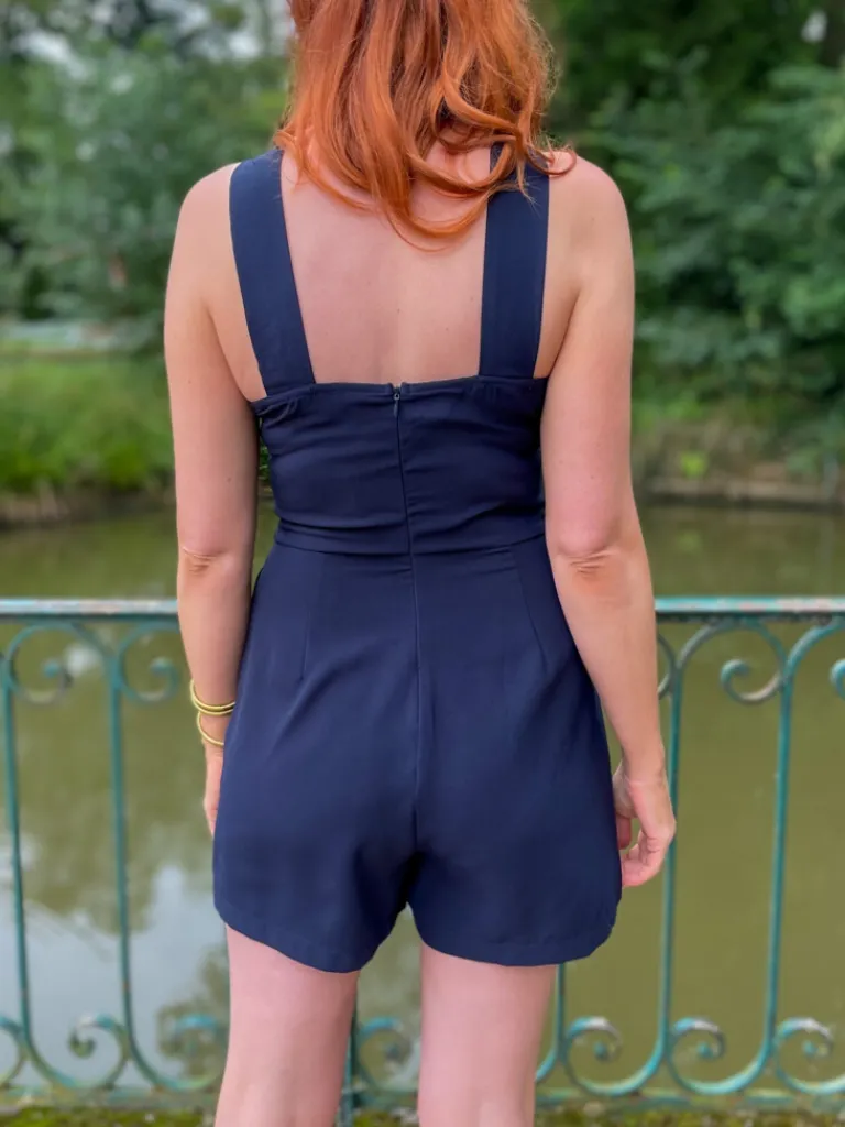 cerise_combishort_marine_4.webp Pantalons, Jeans | Robes, Jupes*Justine Boutique Cerise combishort marine