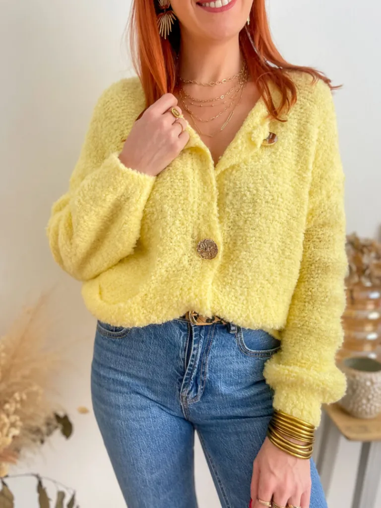 charli_gilet_gros_boutons_0.webp Pulls, Gilets*Justine Boutique Charli gilet gros boutons jaune