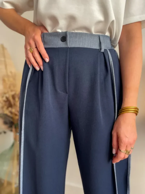Pantalons, Jeans | Vestes, Manteaux*Justine Boutique Côme ensemble blazer + pantalon marine