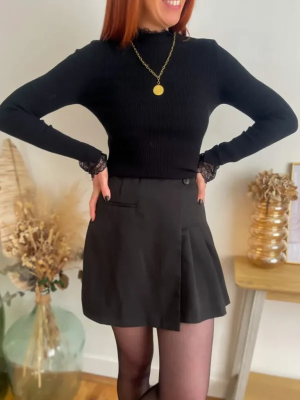 Robes, Jupes*Justine Boutique Diane jupe plissée noire