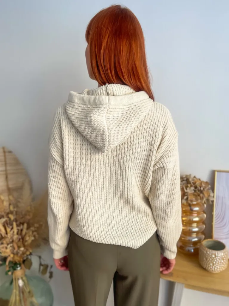 eat_pull__capuche_cru_3.webp Pulls, Gilets*Justine Boutique Eat pull à capuche écru