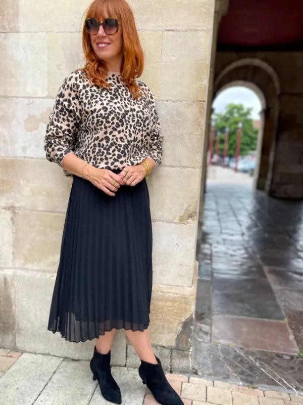 Robes, Jupes*Justine Boutique Emma jupe plissée noire