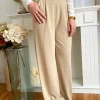 Pantalons, Jeans*Justine Boutique Esteban pantalon fluide beige