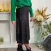 Robes, Jupes*Justine Boutique Fiesta jupe sequins noir