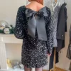 Robes, Jupes*Justine Boutique Fiesta robe nœud et sequins