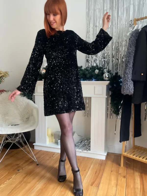 Robes, Jupes*Justine Boutique Fiesta robe nœud et sequins