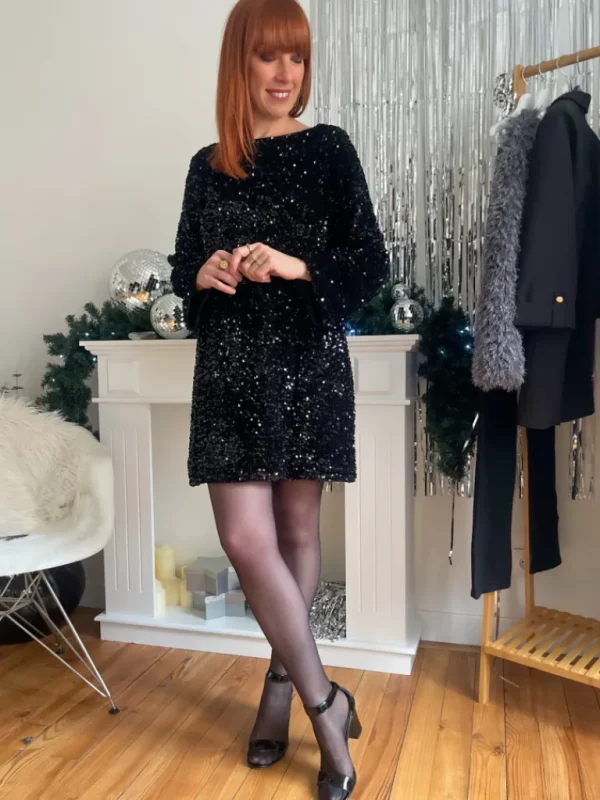 Robes, Jupes*Justine Boutique Fiesta robe nœud et sequins