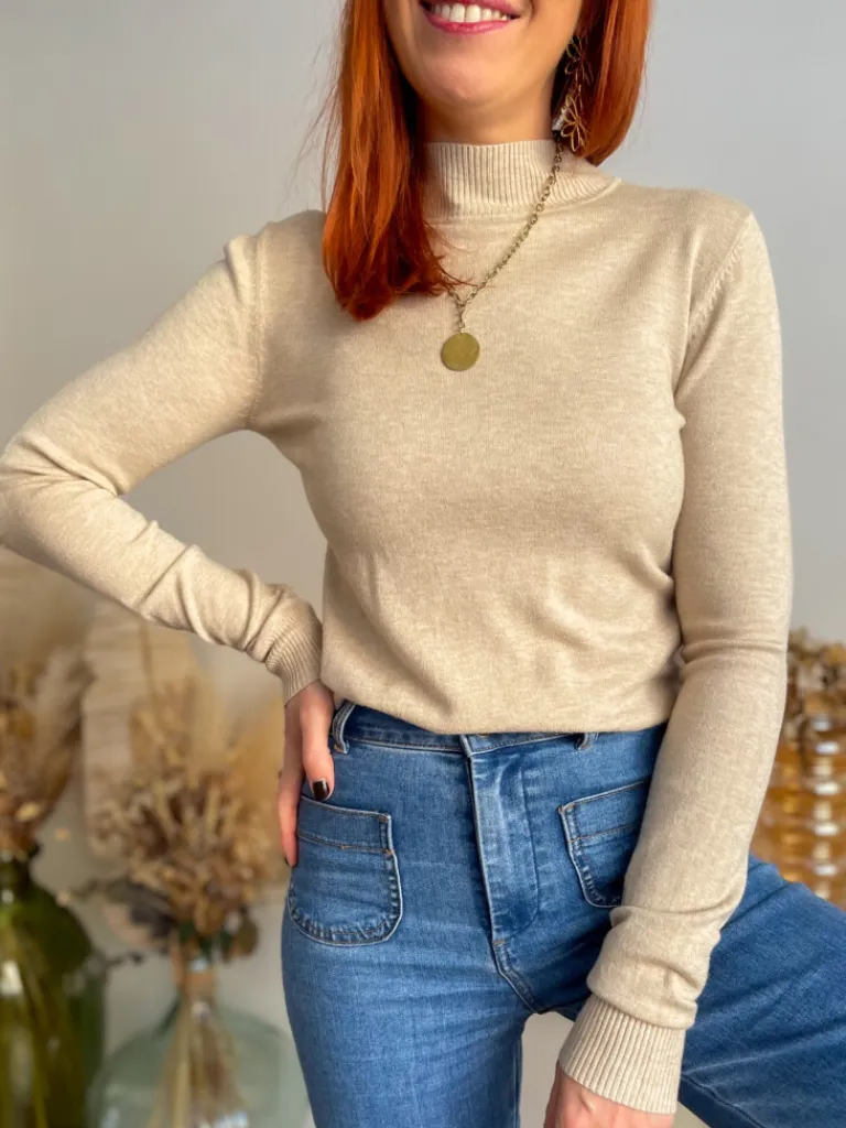 gabin_pull_fin_beige_0.webp Pulls, Gilets*Justine Boutique Gabin pull fin beige