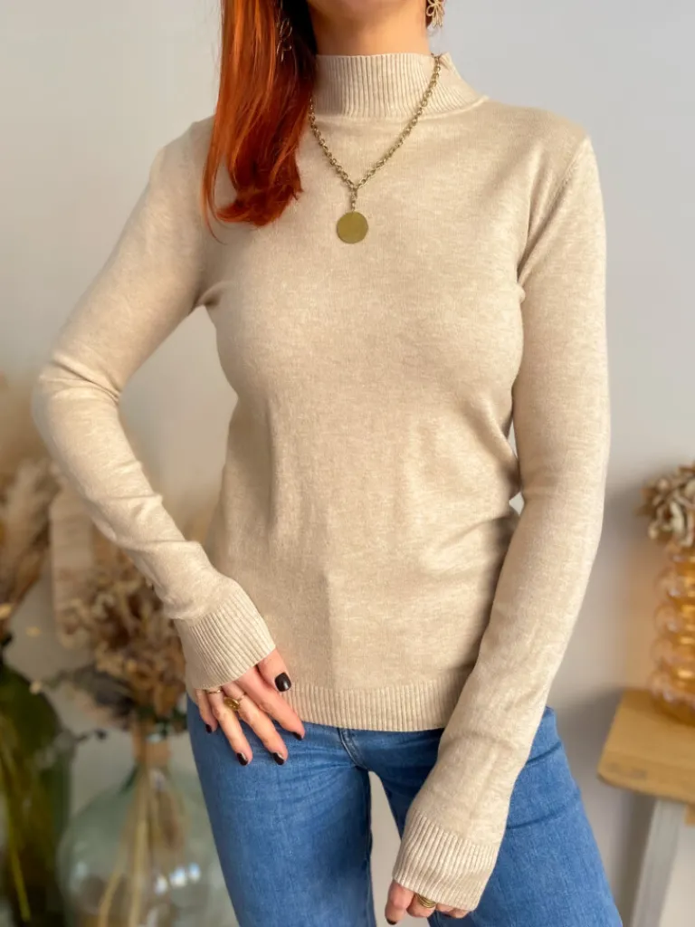gabin_pull_fin_beige_1.webp Pulls, Gilets*Justine Boutique Gabin pull fin beige