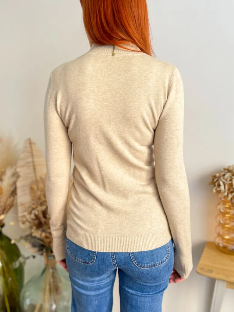 gabin_pull_fin_beige_3.webp Pulls, Gilets*Justine Boutique Gabin pull fin beige