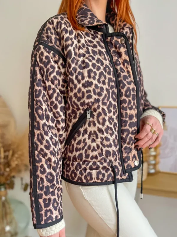 Vestes, Manteaux*Justine Boutique Ira doudoune léopard