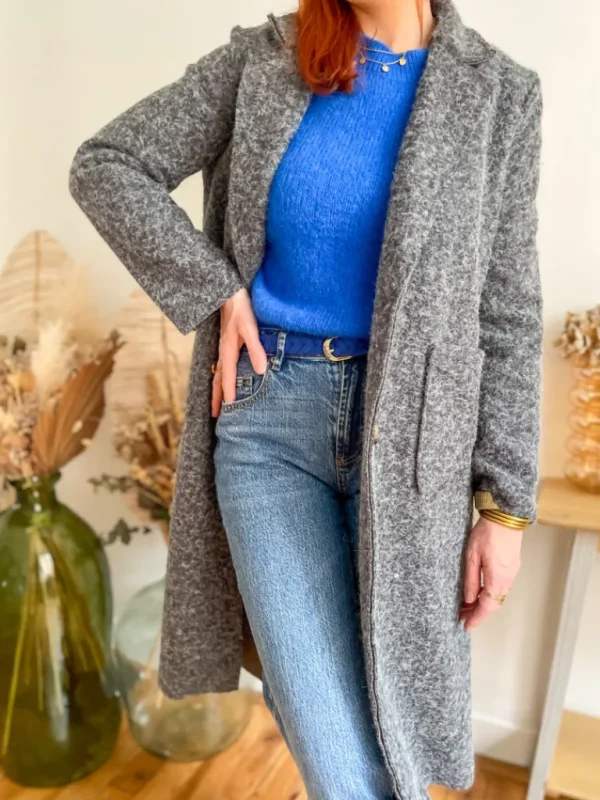 Vestes, Manteaux*Justine Boutique Isaac long manteau gris