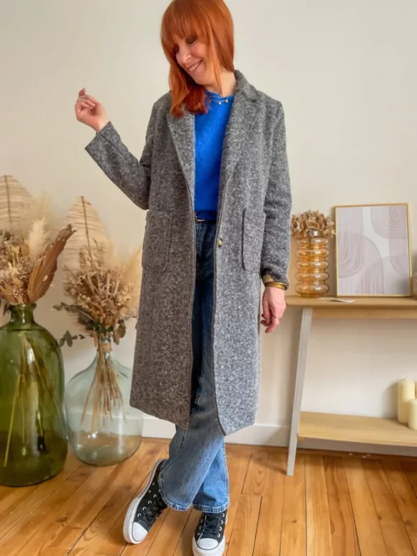 Vestes, Manteaux*Justine Boutique Isaac long manteau gris