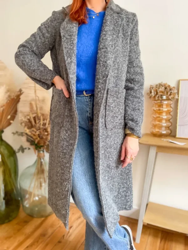 Vestes, Manteaux*Justine Boutique Isaac long manteau gris
