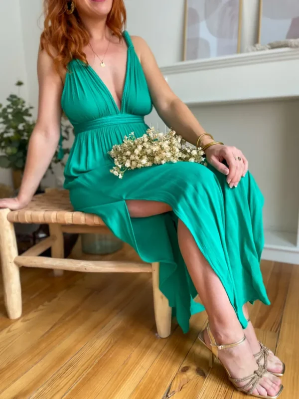 Pantalons, Jeans*Justine Boutique Jade combipantalon verte