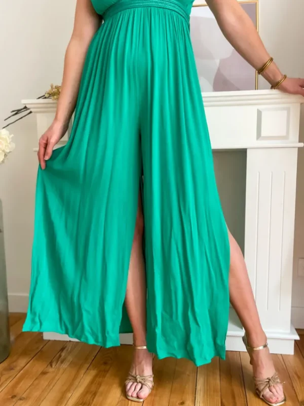 Pantalons, Jeans*Justine Boutique Jade combipantalon verte