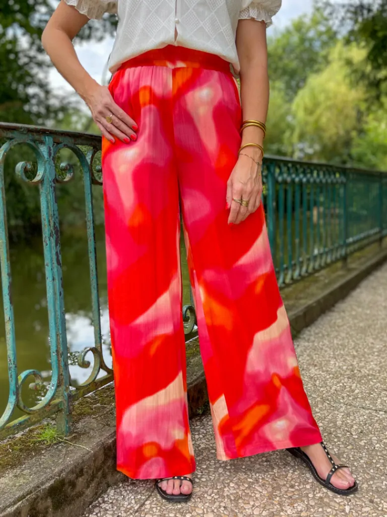 jade_pantalon_nuanc_corai_2.webp Pantalons, Jeans*Justine Boutique Jade pantalon nuancé corail