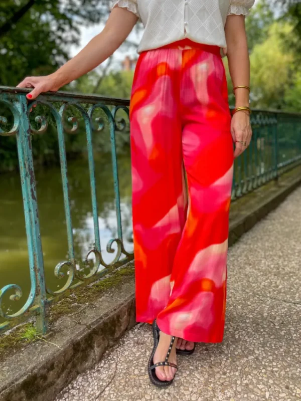 Pantalons, Jeans*Justine Boutique Jade pantalon nuancé corail