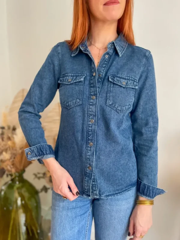 Tops, Blouses*Justine Boutique Jenny chemise en jean