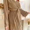 Robes, Jupes*Justine Boutique Josette robe plissée satinée