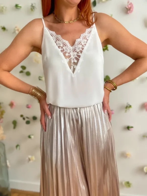 Robes, Jupes*Justine Boutique Julia jupe plissée métallisée