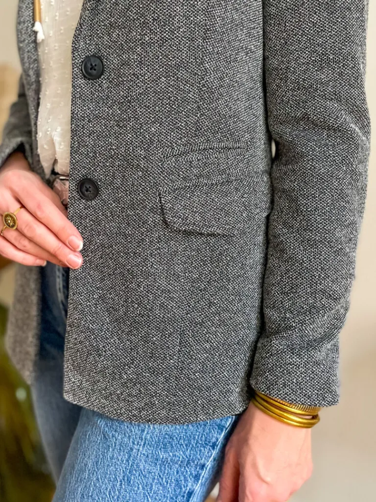 karly_blazer_gris_chin_0.webp Vestes, Manteaux*Justine Boutique Karly blazer gris chiné