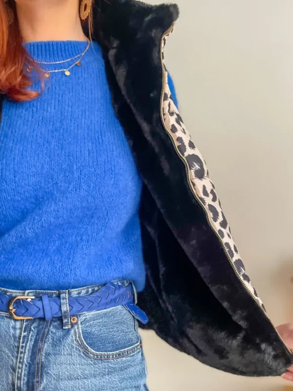 Ceintures*Justine Boutique Lara ceinture tressé bleue