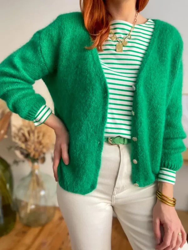 Ceintures*Justine Boutique Lara ceinture tressée verte