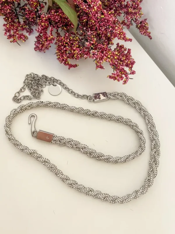 Ceintures*Justine Boutique Lili ceinture bijoux argentée
