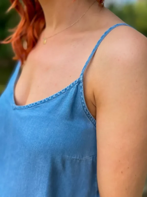 Tops, Blouses*Justine Boutique Liliana top bretelles tencel