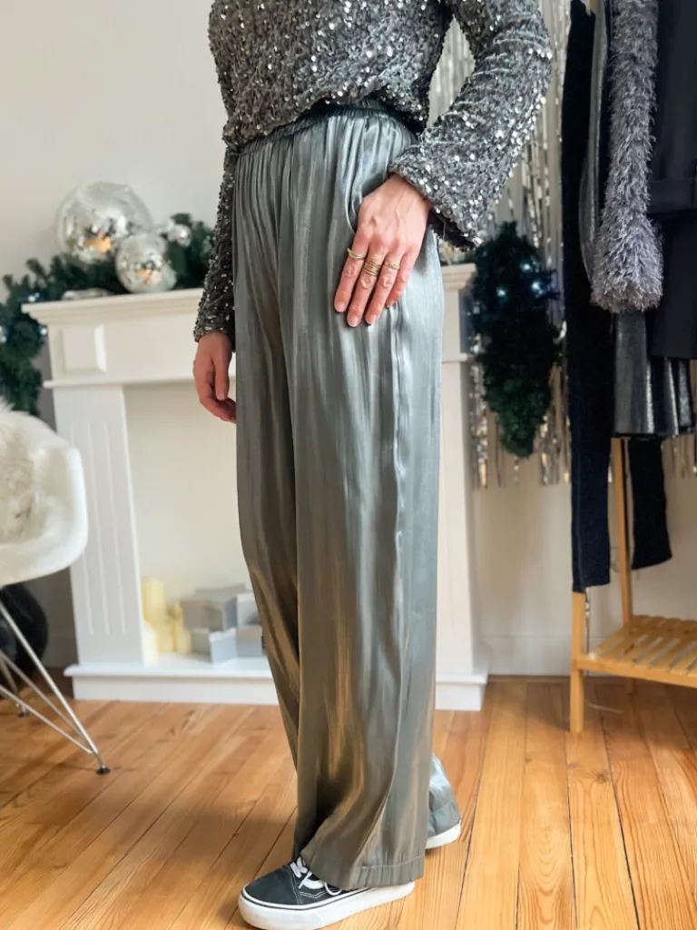 lino_pantalon_mtallis_arg_1.webp Pantalons, Jeans*Justine Boutique Lino pantalon métallisé argent