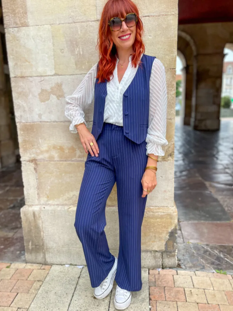 lison_pantalon_ray_marine_2.webp Pantalons, Jeans*Justine Boutique Lison pantalon rayé marine